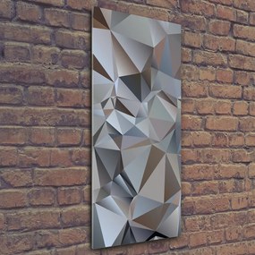 Tablou pe sticlă acrilică Triunghiuri abstractizare