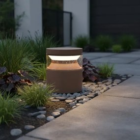 Lampă LED de exterior Ideal Lux BOEING LED/14W/230V 15 cm IP65 maro