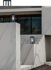 Mini Stalp iluminat exterior IP65 NEVADA gri H-27cm, MA-8900