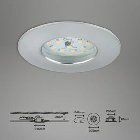 Corp de iluminat LED dimabil pentru baie ATTACH LED/6,5W/230V IP44 Briloner 7295-019