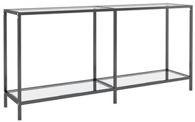 vidaXL Masă consolă, transparent, 160x35x75,5 cm, sticlă securizată
