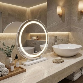 Oglindă LED MAKE-UP White 40 cm