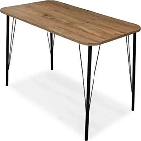 Masa bucatarie  texturata, Serena Homs 70 x 110 cm, stejar/negru