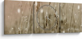 Tablou - Pajiște armonioasă (cu ceas) (90x30 cm)