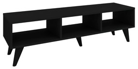 Comoda TV Tirro V1, Negru, 120 x 35 x 35 cm