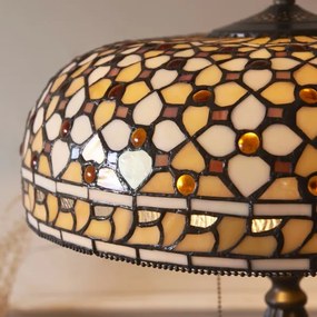 Endon 112178 - Lampă de masă Tiffany MILLE FEUX 2xE14/40W/230V diametru 45 cm