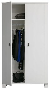 Șifonier alb din lemn de pin 111x202 cm Ties – WOOOD