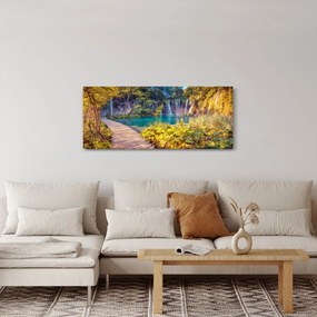 Tablou - Lacurile Plitvice, Croația (120x50 cm)