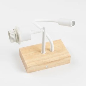 Brilagi - LED Flex. lampă BOBO WOOD 1xE27/25W/230V + LED/3W stejar/alb/albastru/miere