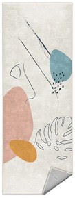 Covor tip traversă crem lavabil 80x200 cm Abstract Shapes – Mila Home