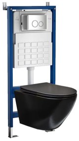 Set rezervor WC montat pe perete Roya Delos BLM 82CHR