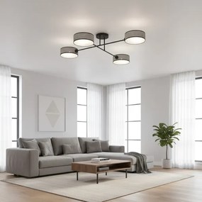 Lustră aplicată MAGA, 4 x E14, 10W, 230V, gri