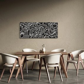 Tablou - Abstractizare metalică (120x50 cm)