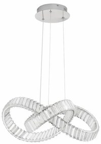 Pendul LED dimabil, cristal design elegant CONCETO crom