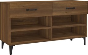 vidaXL Pantofar, stejar maro, 102x35x55 cm, lemn compozit