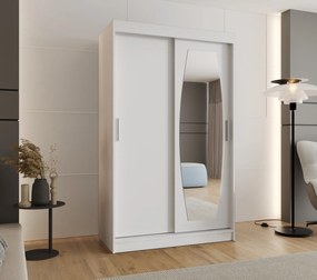 Dulap de haine 120 cm Rosaria (alb). 1126293