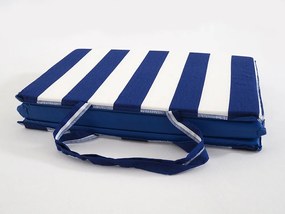 Patura plianta pentru plaja DUNGI albastra-alba