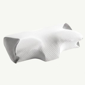 Perna cervicala ortopedica CERVI-SAN Classic, memory foam, fermitate medie, husa Tencel