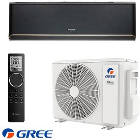 Aparat de aer conditionat inverter Gree Airy GWH18AVDXE-K6DNA1A, 18 000BTU, 35 m², A+++/A++, R-32, Negru
