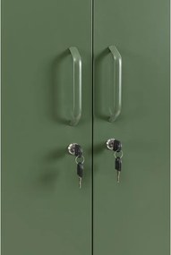 Dulap verde închis din metal cu încuietoare 80x185x50 cm Cambridge – Yes Everyday