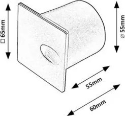Spot LED incastrabil iluminat ambiental IP54 Boven alb