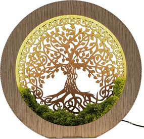 SENTOP | Lampă de masă Arborele Vieții cu mușchi | ZIVENA