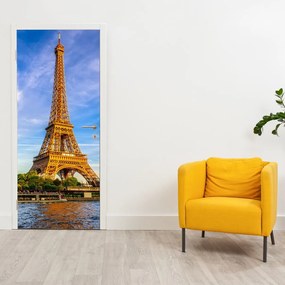 Fototapet pentru ușă - Tturnul Eiffel (95x205cm)
