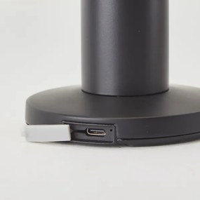 Lampă LED solară tactilă dimabilă Brilliant MAGUA LED/2W/3,7V IP44 negru