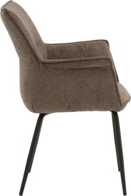Scaun tip fotoliu NEBO, tesatura, structura metalica - MARO