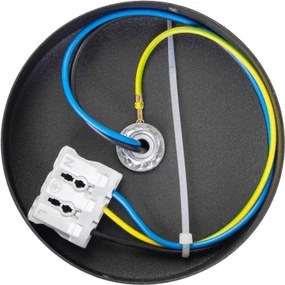 Plafonieră MOONLIGHT 1xE27/15W/230V Ø 16 cm neagră