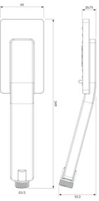 OMNIRES JIMJIM-RCR - Duș de mână JIMJIM crom lucios