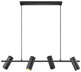 Lustră pe cablu Nordlux ALANIS 4xGU10/15W/230V negru