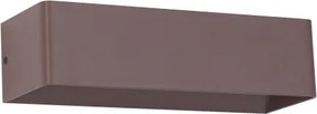 Brilagi - Lampă de perete LED pentru exterior DONNANI LED/12W/230V 30 cm maro IP44