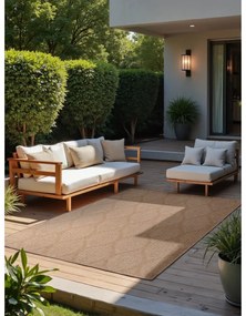 Covor pentru exterior și interior bej/fildeș 200x290 cm Duet Liora – NORTHRUGS