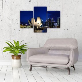 Tablou Singapore nocturn (90x60 cm)