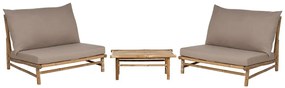 Set mobilier de grădină Theta (lemn deschis + gri închis) . 1076172