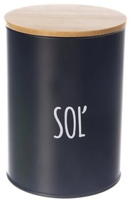 Orion Cutie de sare din tablă BLACK