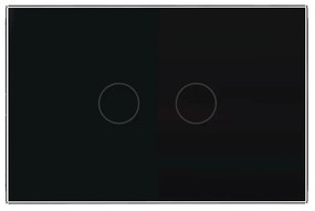 Intrerupator Dublu Wi-Fi cu Touch LIVOLO din Sticla – Standard Italian