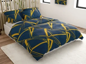 Lenjerie de pat din microfibra TUDONS albastra Dimensiune lenjerie de pat: 70 x 80 cm | 140 x 200 cm