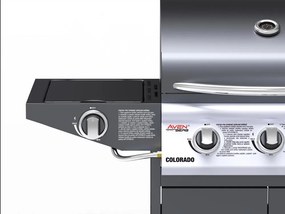 Grătar BBQ pe gaz cu arzător lateral Avenberg COLORADO
