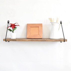 Raft din lemn Wr038 Nuc 60x20x14 cm
