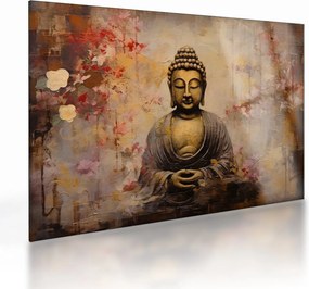 Tablou pe sticlă - Buddha, pictură (70x50 cm)