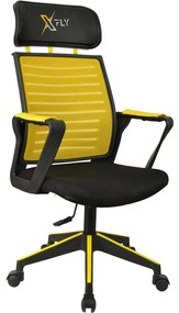 Fotoliu de birou gaming Vamivo 1 (galben + negru) . 1093819