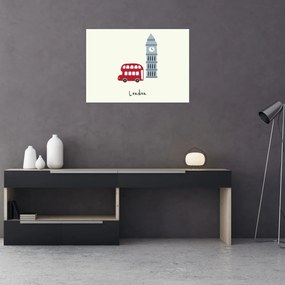 Tablou pe sticlă - Orașe din Europa N⁰3 (70x50 cm)
