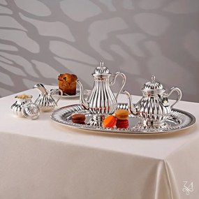Set ceai cafea argint masiv Meridiani