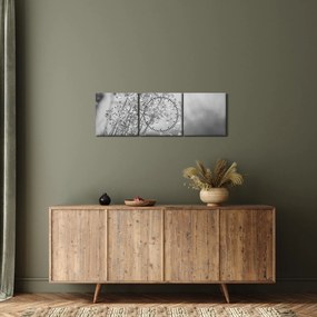 Tablou - Pajiște după ploaie (cu ceas) (90x30 cm)