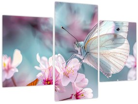 Tablou - Fluture pe un cireș (90x60 cm)