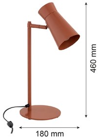 Lampa cu spot directionabil LORD 8873 teracota
