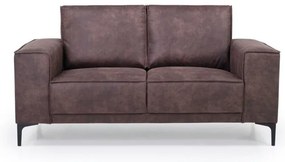 Canapea maro cu tapițerie din imitație de piele 164 cm Copenhagen – Scandic