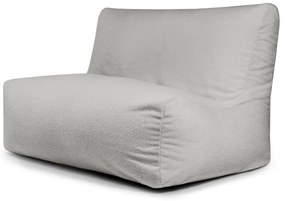 Fotoliu bean bag gri deschis cu tapițerie din țesătură bouclé Sofa Seat Lounge – SLOWDOWN
